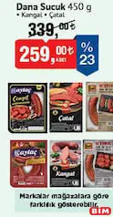 DANA SUCUK 450 G fiyat ve kampanya bilgisi